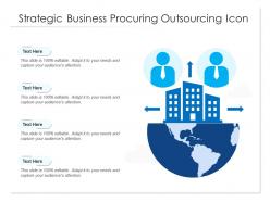 Strategic business procuring outsourcing icon