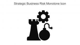 Strategic Business Risk Monotone Icon In Powerpoint Pptx Png And Editable Eps Format