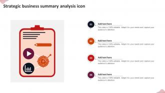 Strategic Business Summary Analysis Icon