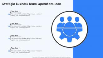 Strategic Business Team Operations Icon