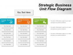 Strategic business unit flow diagram powerpoint ideas