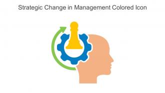 Strategic Change In Management Colored Icon In Powerpoint Pptx Png And Editable Eps Format