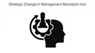 Strategic Change In Management Monotone Icon In Powerpoint Pptx Png And Editable Eps Format