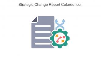 Strategic Change Report Colored Icon In Powerpoint Pptx Png And Editable Eps Format