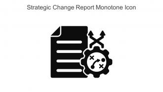 Strategic Change Report Monotone Icon In Powerpoint Pptx Png And Editable Eps Format
