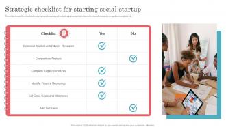 Strategic Checklist For Starting Social Startup