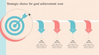 Strategic Choice For Goal Achievement Icon