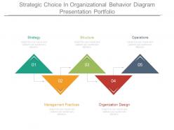 Strategic choice in organizational behavior diagram presentation portfolio
