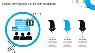 Strategic Communication Plan And Team Meeting Icon