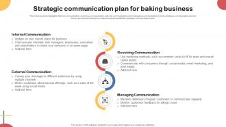 Strategic Communication Plan For Baking Business