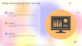 Strategic Communication Plan Icon For Social Media