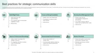 Strategic Communication Skills Powerpoint Ppt Template Bundles Multipurpose Professional