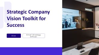 Strategic Company Vision Toolkit For Success PPT Structure AT