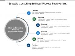 Strategic consulting business process improvement ppt powerpoint presentation model cpb