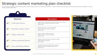 Strategic Content Marketing Plan Checklist