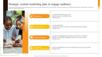 Strategic Content Marketing Plan To Engage Audience Security Token Offerings BCT SS