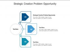 Strategic creation problem opportunity ppt powerpoint presentation layouts design inspiration cpb