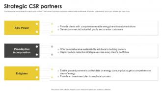 Strategic CSR Partners Real Estate Company Profile CP SS
