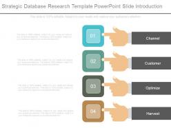 Strategic database research template powerpoint slide introduction