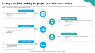 Strategic Decision Making For Project Portfolio Construction