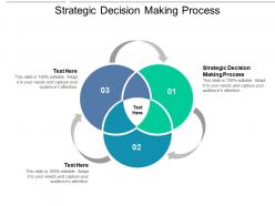 Strategic decision making process ppt powerpoint presentation infographics portrait cpb