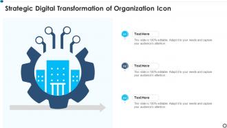 Strategic Digital Transformation Of Organization Icon