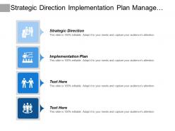 Strategic direction implementation plan management team planning improvement