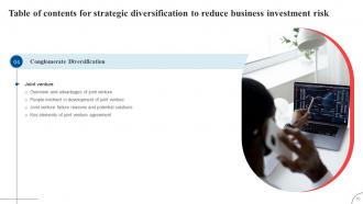 Strategic Diversification To Reduce Business Investment Risk Strategy CD V Image Adaptable