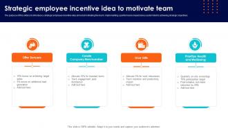 Strategic Employee Incentive Idea To Motivate Team