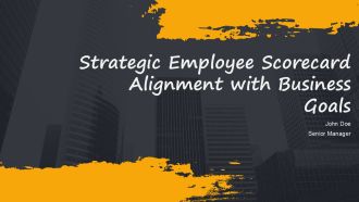 Strategic Employee Scorecard Alignment With Business Goals PPT Slides AT