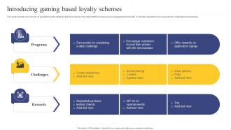 Strategic Engagement Process Introducing Gaming Based Loyalty Schemes