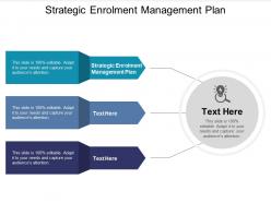 Strategic enrolment management plan ppt powerpoint presentation file cpb