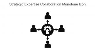 Strategic Expertise Collaboration Monotone Icon In Powerpoint Pptx Png And Editable Eps Format