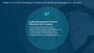 Strategic Facilities And Building Management Services Powerpoint Presentation Slides