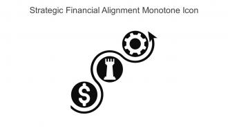 Strategic Financial Alignment Monotone Icon In Powerpoint Pptx Png And Editable Eps Format