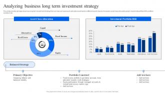 Strategic Financial Planning Analyzing Business Long Term Investment Strategy