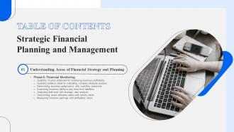 Strategic Financial Planning And Management Table Of Contents Ppt Sample