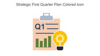 Strategic First Quarter Plan Colored Icon In Powerpoint Pptx Png And Editable Eps Format