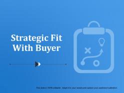 Strategic Fit With Buyer Ppt Icon