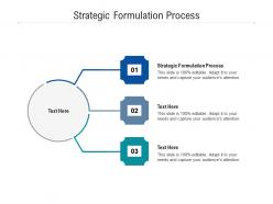 Strategic formulation process ppt powerpoint presentation professional show cpb