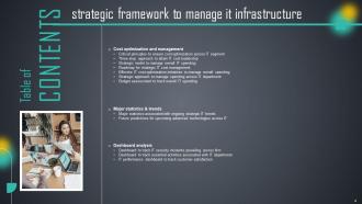 Strategic Framework To Manage IT Infrastructure Powerpoint Presentation Slides Strategy CD V Colorful Engaging