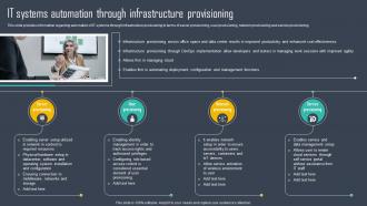 Strategic Framework To Manage IT Systems Automation Through Infrastructure Provisioning Strategy SS