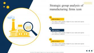 Strategic Group Analysis Of Manufacturing Firms Icon