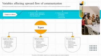 Strategic Guide For Effective Variables Affecting Upward Flow Of Communication