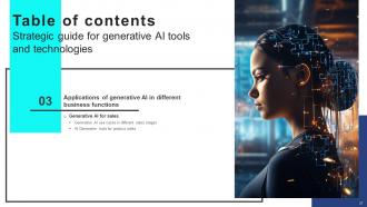 Strategic Guide For Generative AI Tools And Technologies Powerpoint Presentation Slides AI CD V Image Compatible