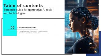 Strategic Guide For Generative AI Tools And Technologies Powerpoint Presentation Slides AI CD V Visual Compatible