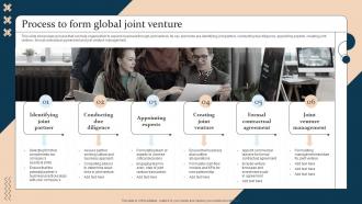 Strategic Guide For International Market Expansion Process To Form Global Joint Venture