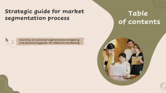 Strategic Guide For Market Segmentation Process Powerpoint Presentation Slides MKT CD V Pre designed Ideas