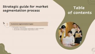 Strategic Guide For Market Segmentation Process Powerpoint Presentation Slides MKT CD V Attractive Image