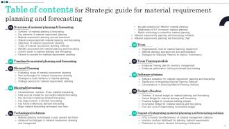 Strategic Guide For Material Requirement Planning And Forecasting Powerpoint Presentation Slides Designed Unique